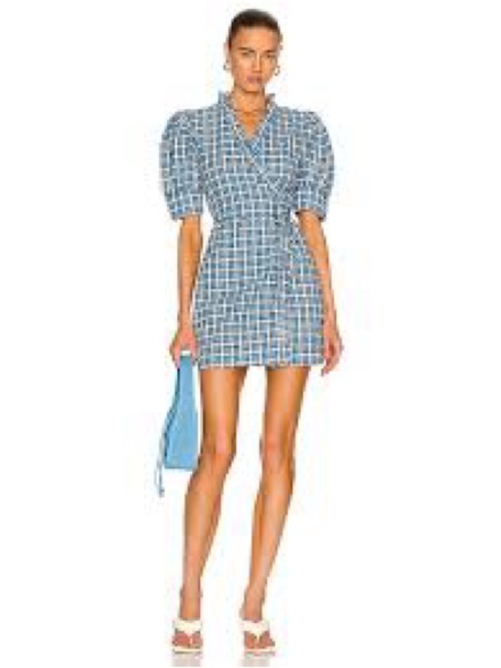 GANNI
Seersucker Check Dress
